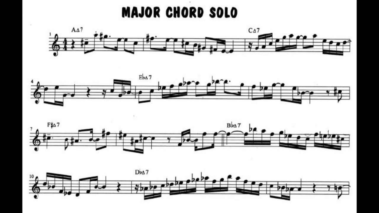 Eric Marienthal -  Major Chord Solo