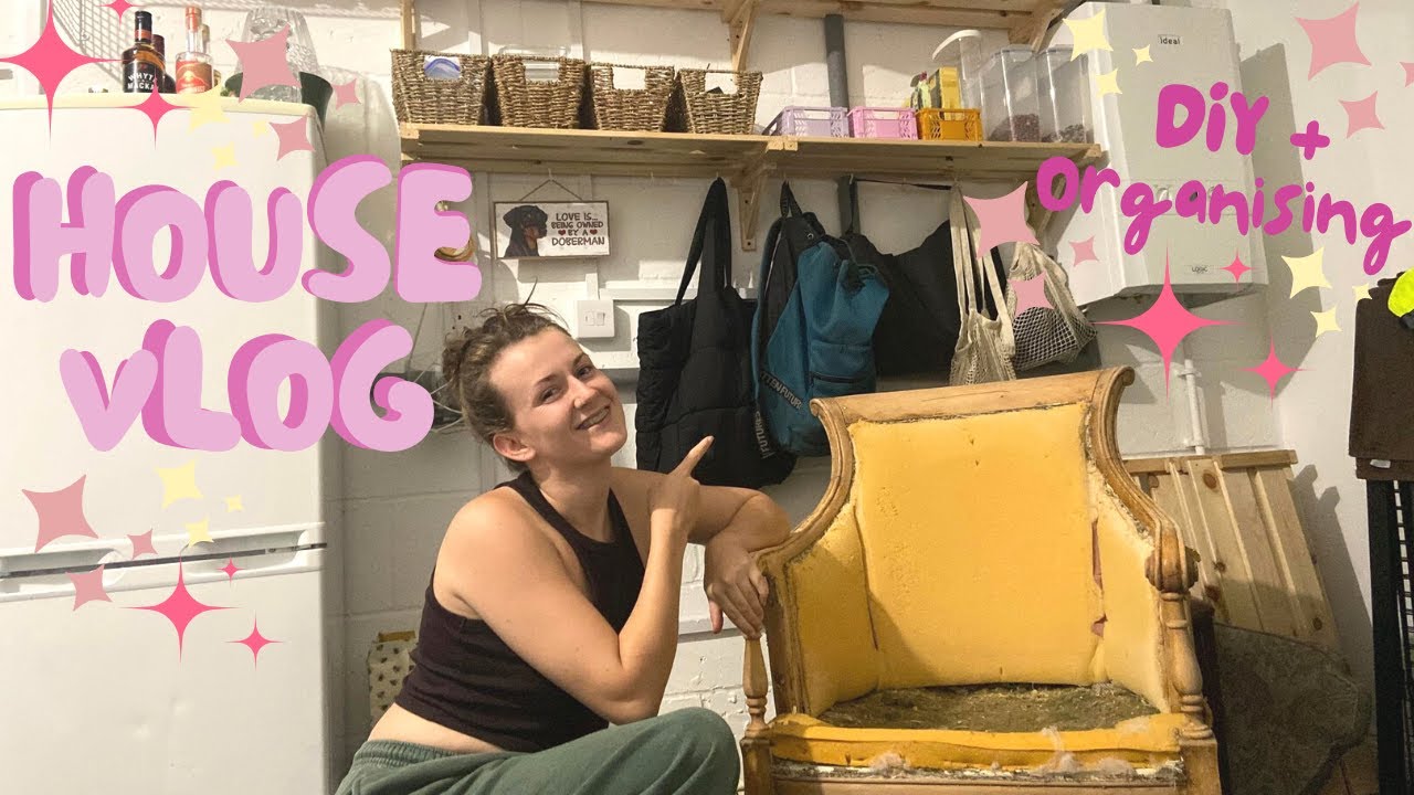 HOUSE VLOG -  DIY chair + Organising the garage