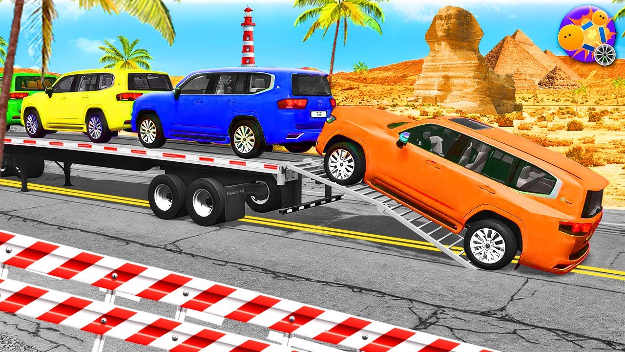 Fully Loaded Truck vs Speed Bumps – Cargo Crash Physics Test (BeamNG.Drive) #4 🏎️