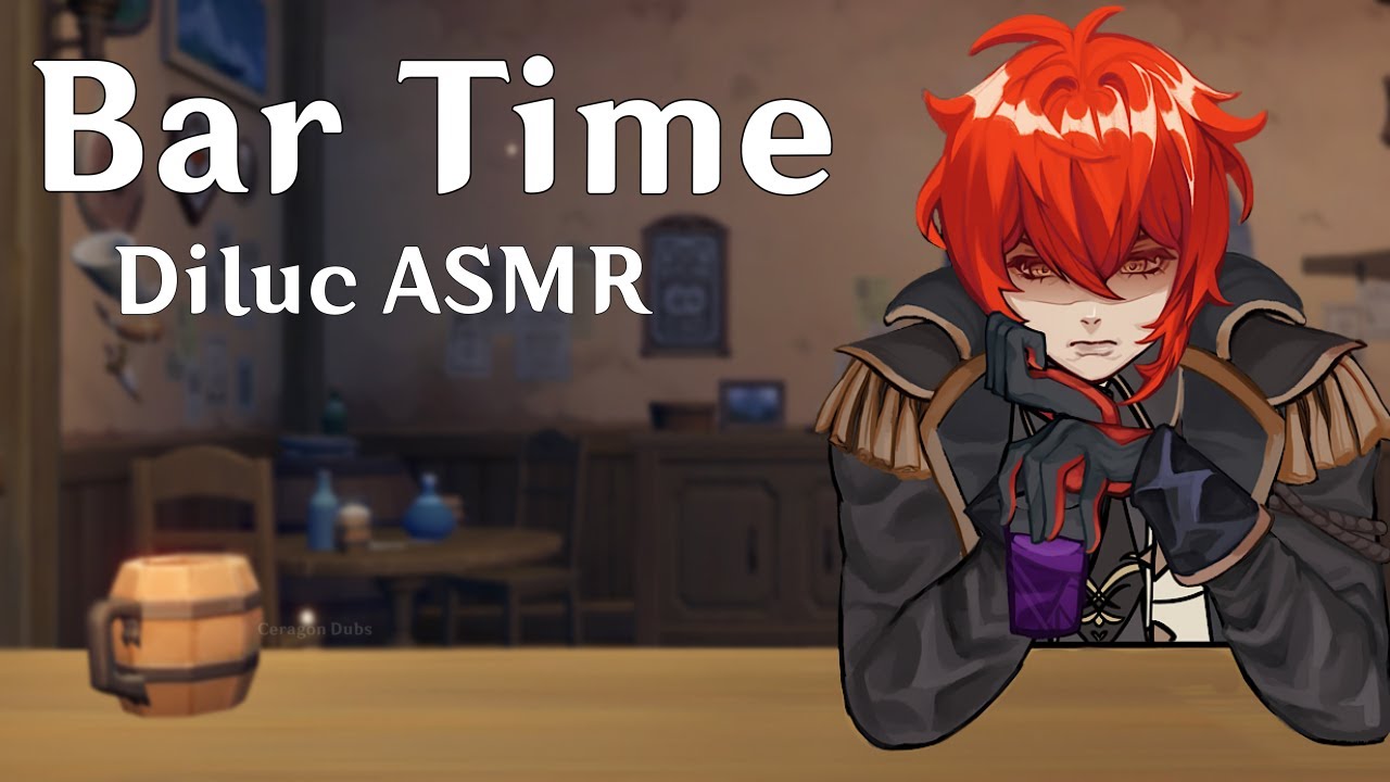 [M4A] Diluc Bar Time ASMR | Genshin Impact Diluc X Listener Character Audio [Friendly Advice]