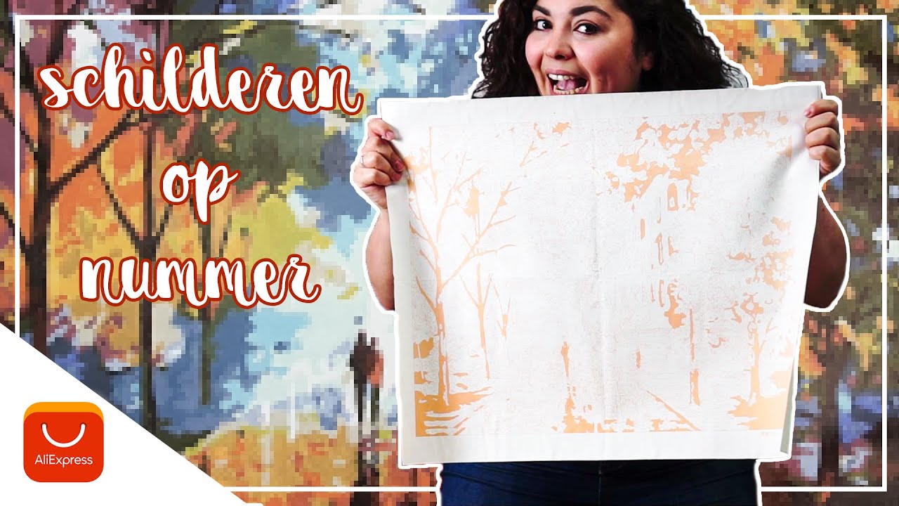Schilderen op Nummer van Aliexpress - leuker dan gedacht! (review / unboxing)