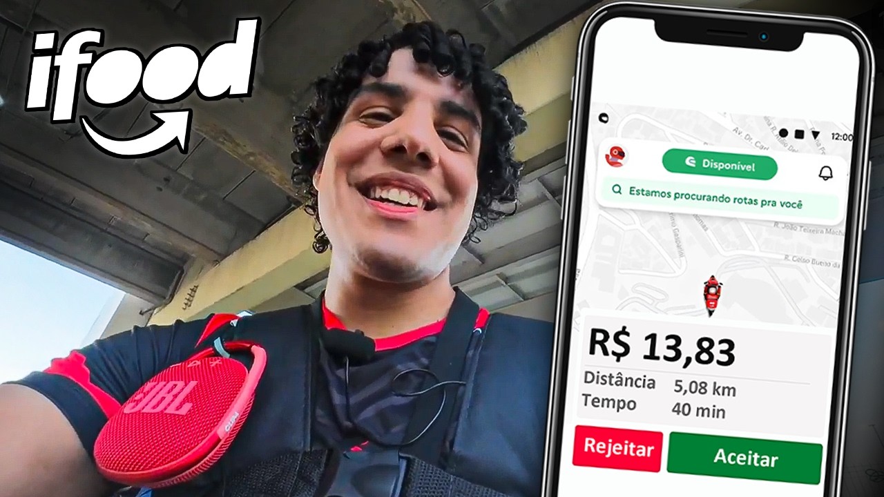 FIZ ENTREGAS NO IFOOD DE BIKE! (quanto ganhei?)