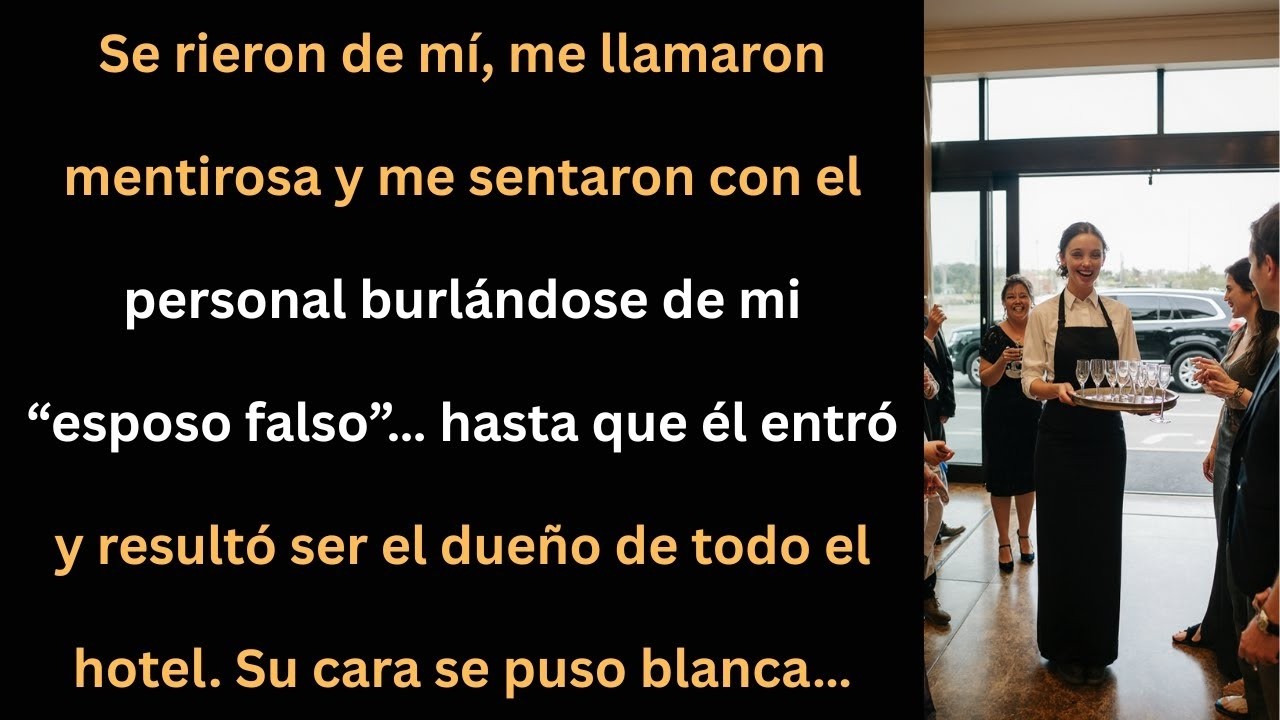 Me llamaron mentirosa y se burlaron de mi esposo falso… hasta que él entró y todos quedaron en sh