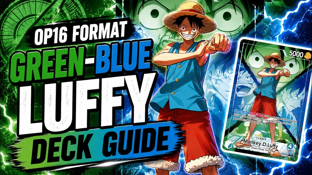DER NEUE BESTE LUFFY LEADER? | Gr&uuml;n Blau Luffy Deck Guide OP16