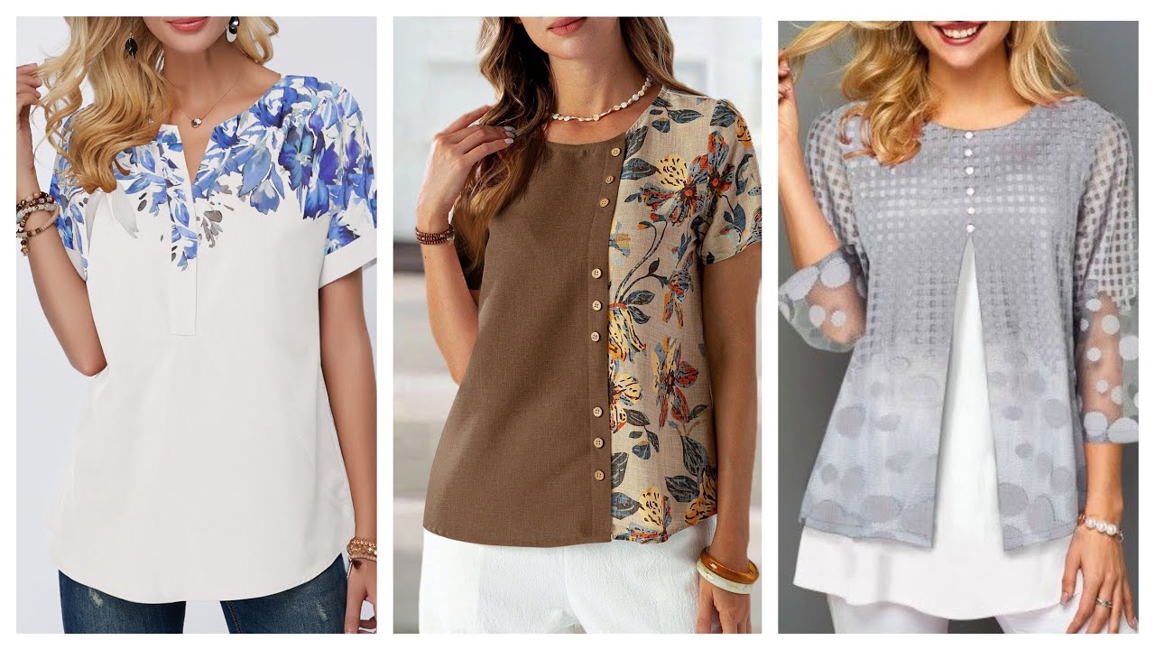 Moda 2025 BLUSAS BONITAS 100”Ideas De blusas bonitas MODELOS casuales 24/25 #fashion #shirts #style