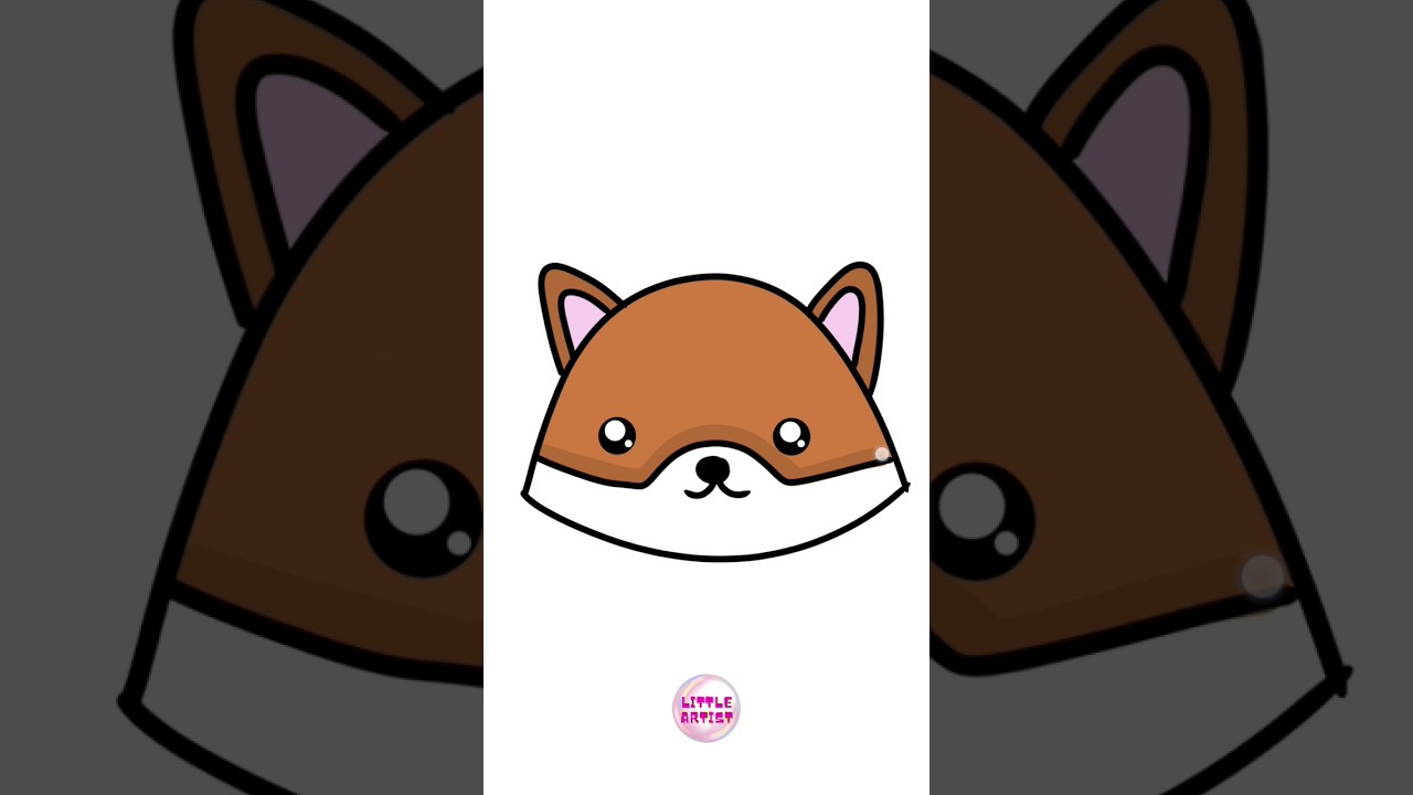 How to draw a cute Fox? #drawing #digitaldraw #kolay&ccedil;izimler #easydrawingideas #childrensart #art