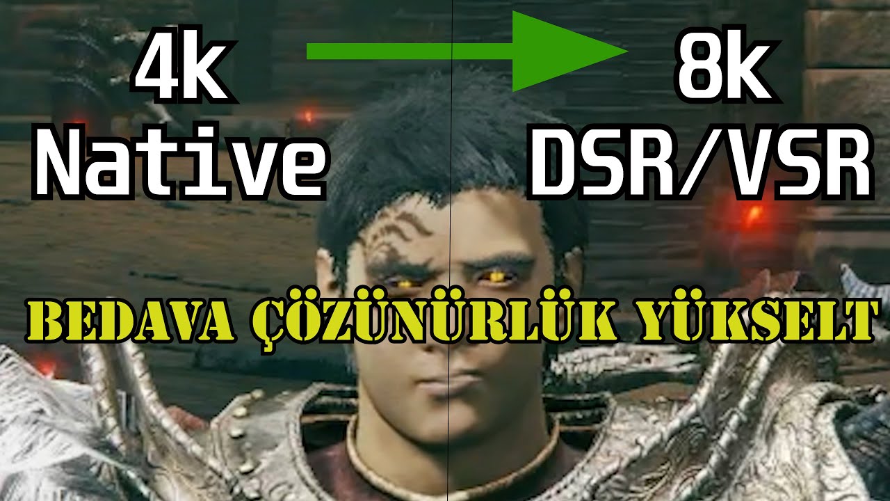 1080p Monit&ouml;r&uuml;n&uuml;zde 4K G&ouml;r&uuml;nt&uuml; Alın - Nvidia DLDSR ve Amd VSR Nedir