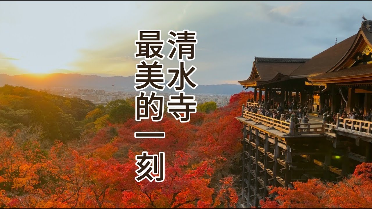 紅葉雲海之上的清水寺/人生必看一次／京都賞楓的極致＃清水寺＃紅葉