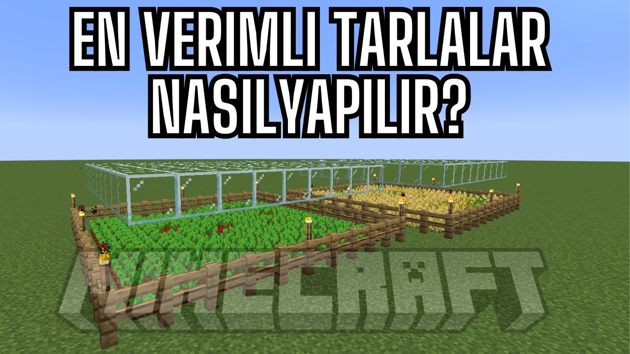 EN VERIMLI  TARLA NASIL YAPILIR? Minecraft Rehber #1