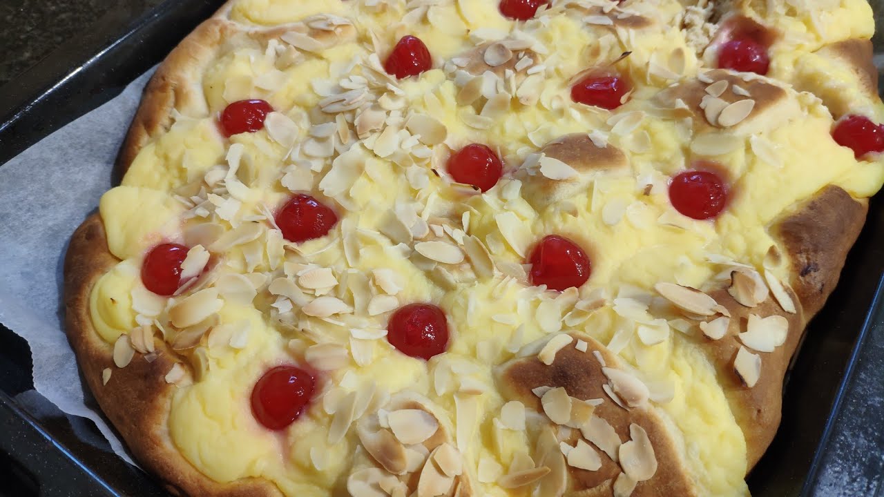 Coca de San Juan 🎉Con crema pastelera 🧈La receta más fácil!!