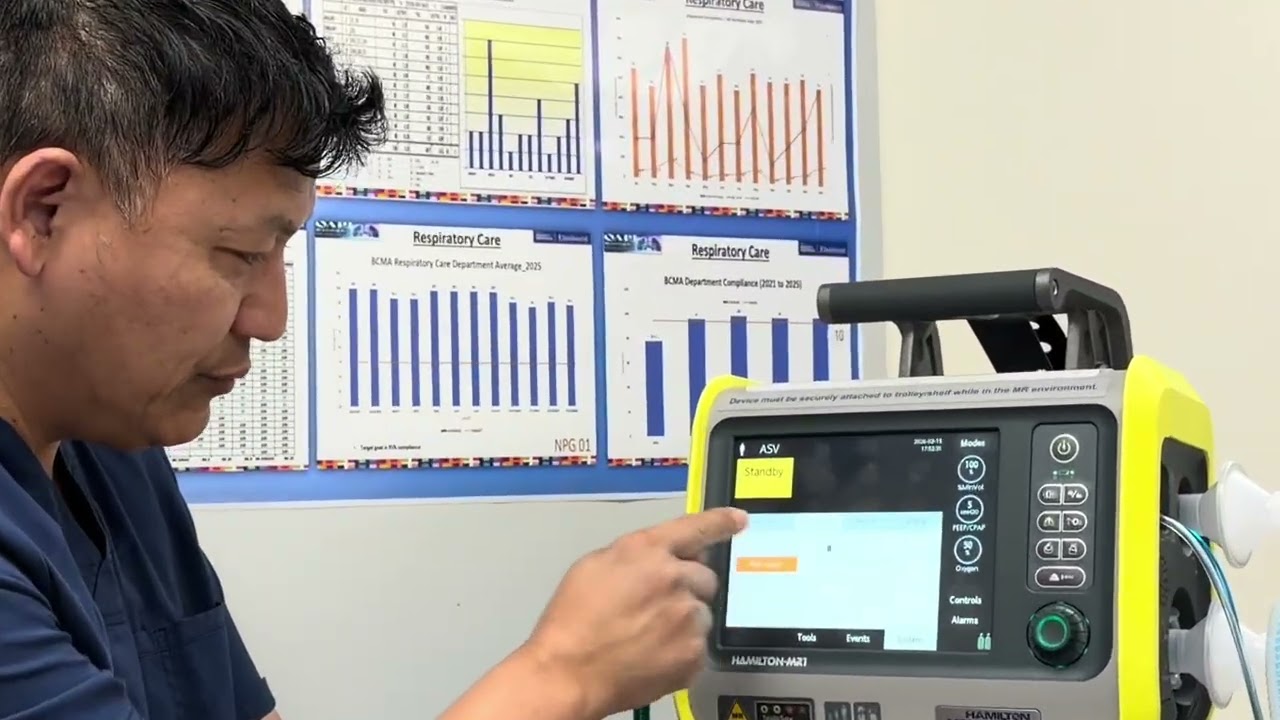 Hamilton MRI vent pre use check | flow sensor calibration 