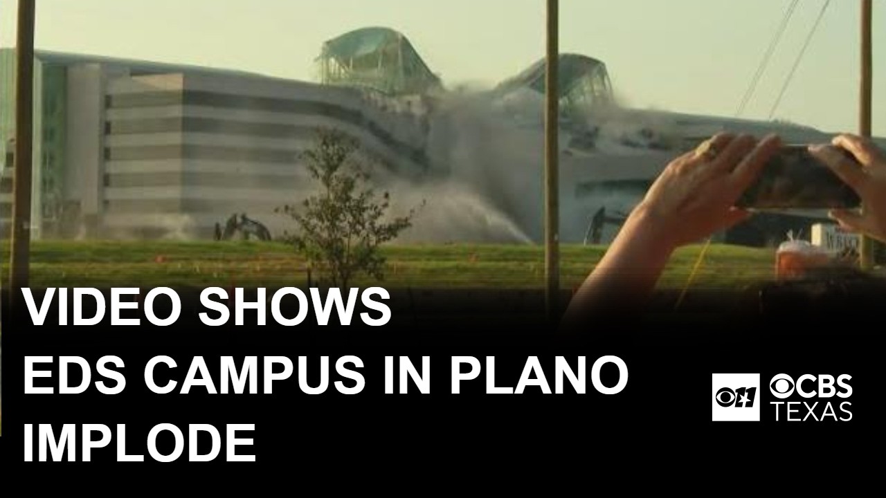 Implosion of former EDS campus in Plano