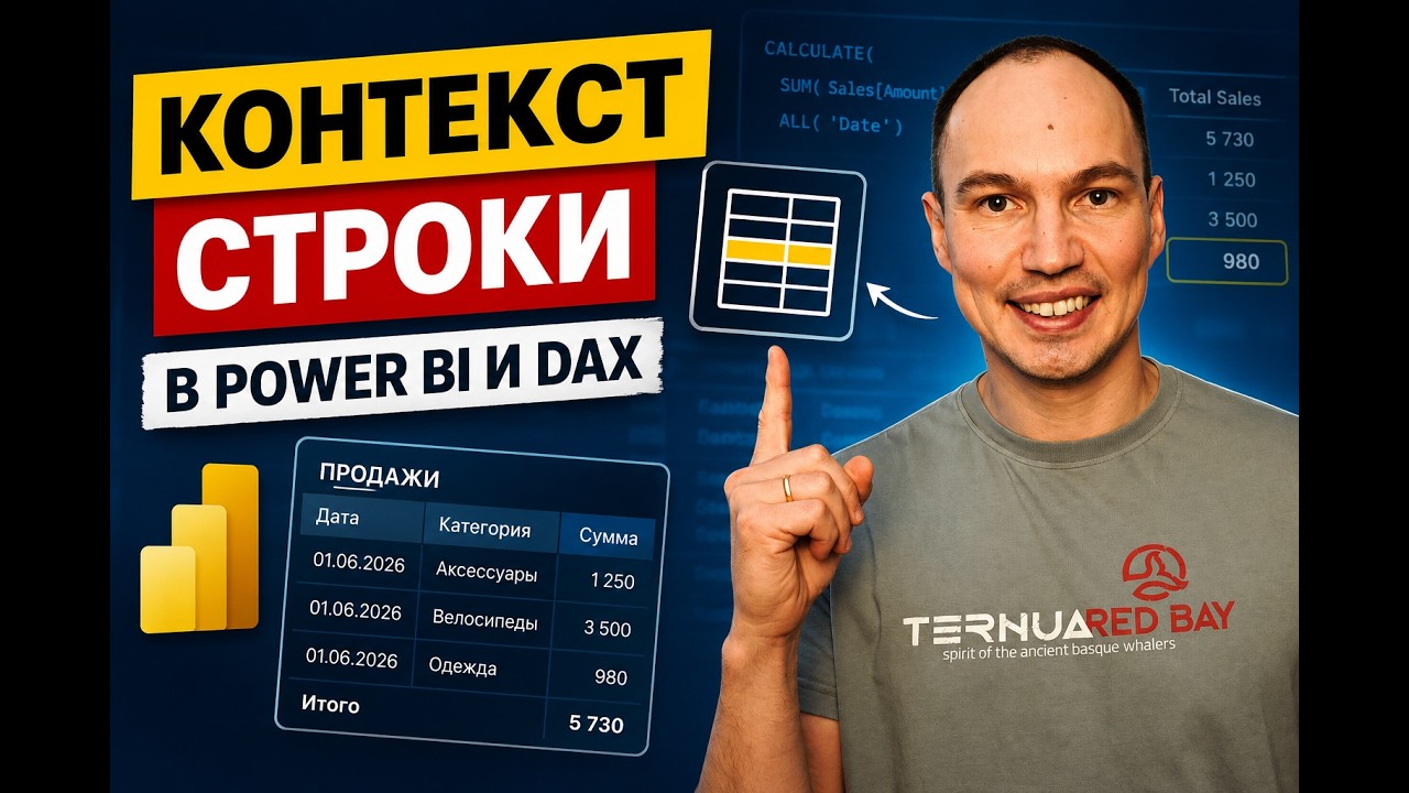 Контекст строки в Power BI и DAX