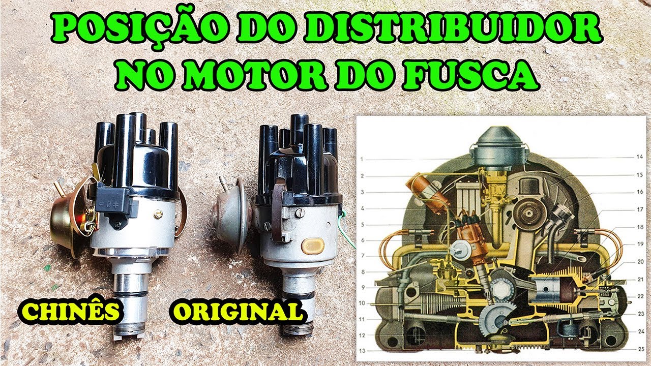 COMO COLOCAR O DISTRIBUIDOR NA POSIÇÃO NO MOTOR DO FUSCA