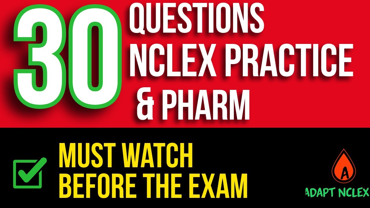 Practicing Questions for the NCLEX Review: NCLEX Practice & Pharm on the NCLEX