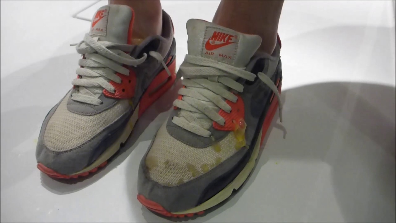Nike Airmax Infrared stomp fun with eggs Part 1