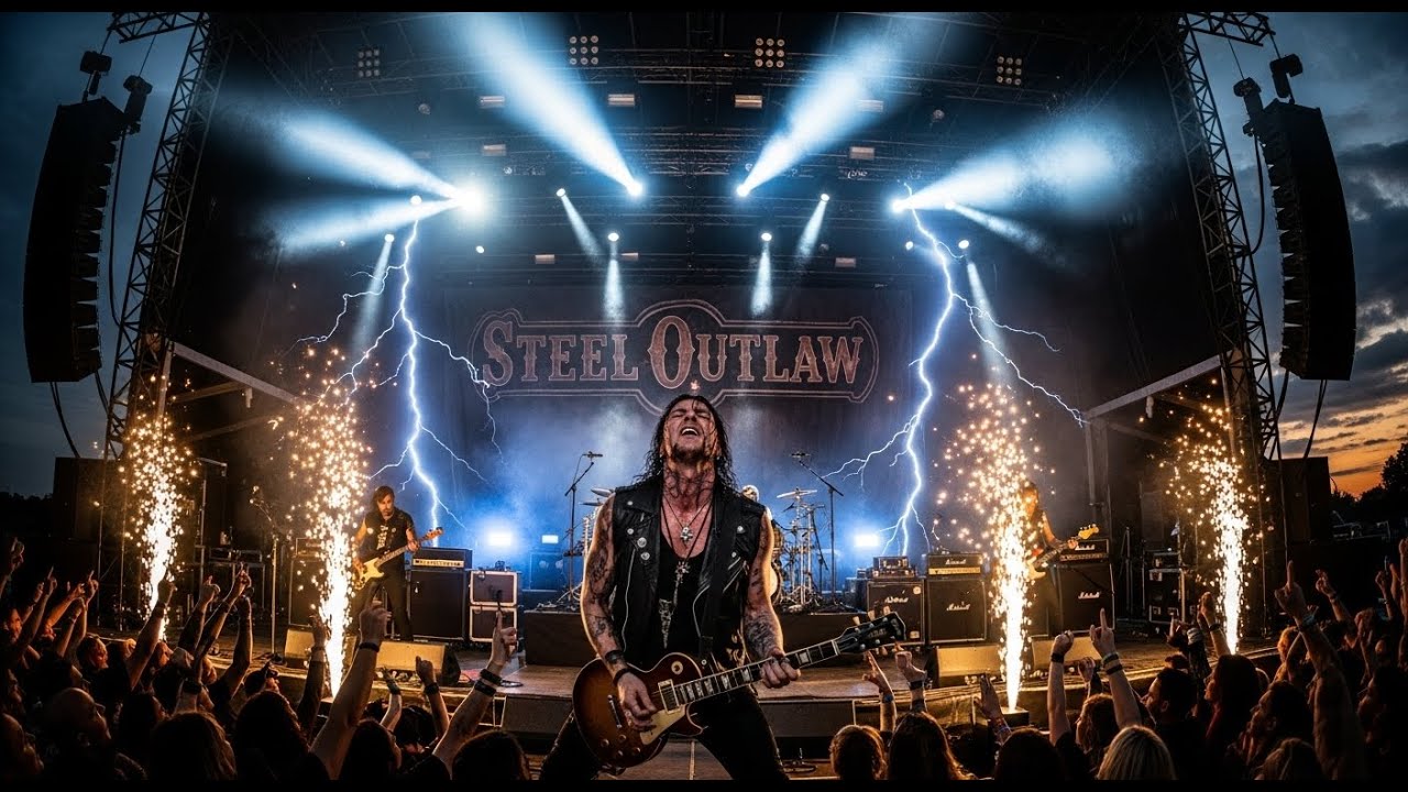 Unleash the Thunder! ⚡ Steel Outlaw &ndash; A Rock Anthem for Rebels and Road Kings #outlawspirit