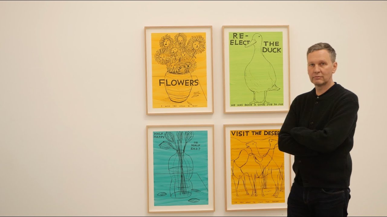 David Shrigley talks about his exhibition  'People Reveal Themselves Slowly'