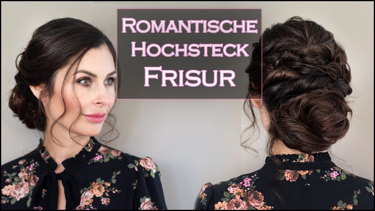 Romantische Hochsteckfrisur für lange Haare