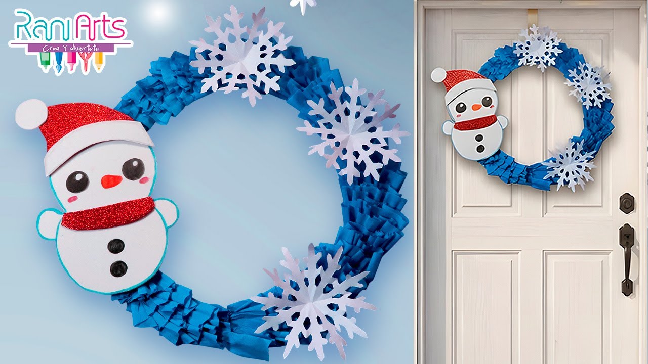 CORONA de Navidad con Cart&oacute;n y Papel | El DIY M&aacute;s Sencillo para Decorar tu Casa 🎄⭐
