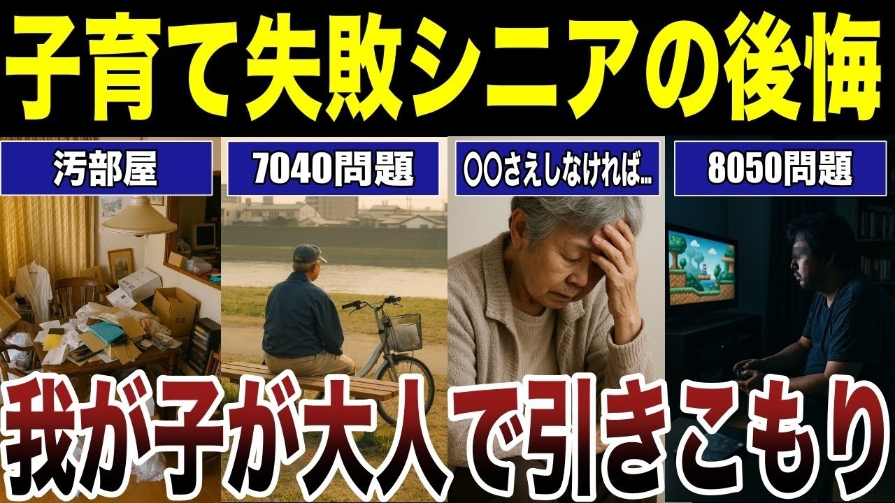 【大人引きこもり】シニアが感じる子供の苦悩　口コミ25選紹介します　#高齢者  #口コミ