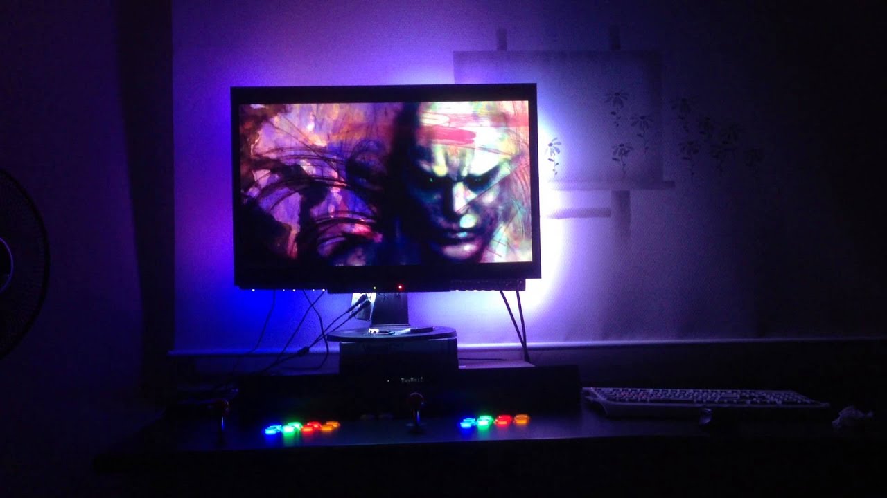 DIY Ambilight Test (LED 100,LCD32