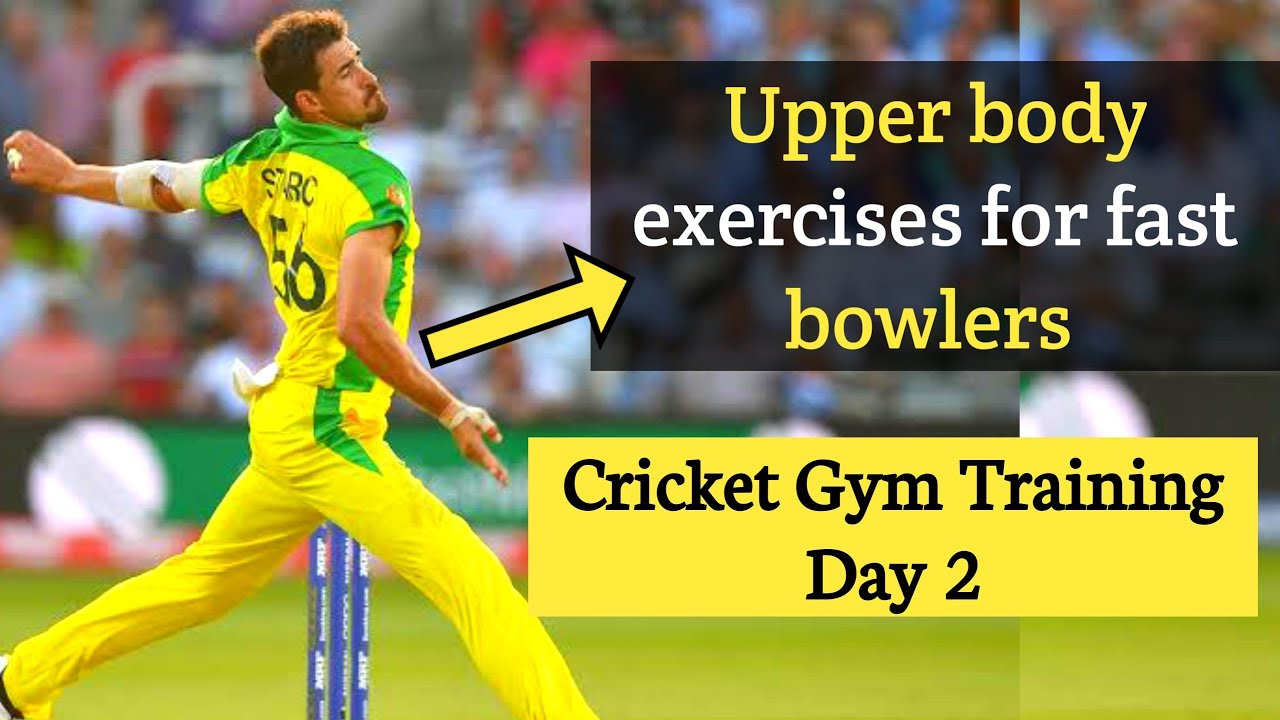 Upper Body Strength Exercise For Fast Bowler| cricket gym training Day 2