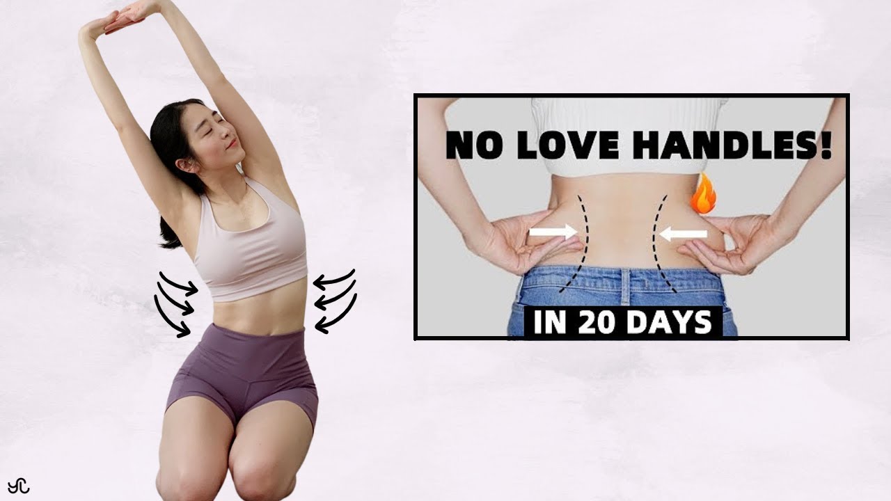 13min ABS & LOVE HANDLES WORKOUT FOR SLIM WAIST | 20-DAY SIDE ABS CHALLENGE | 똥배와 옆구리살빼는 최고의 운동