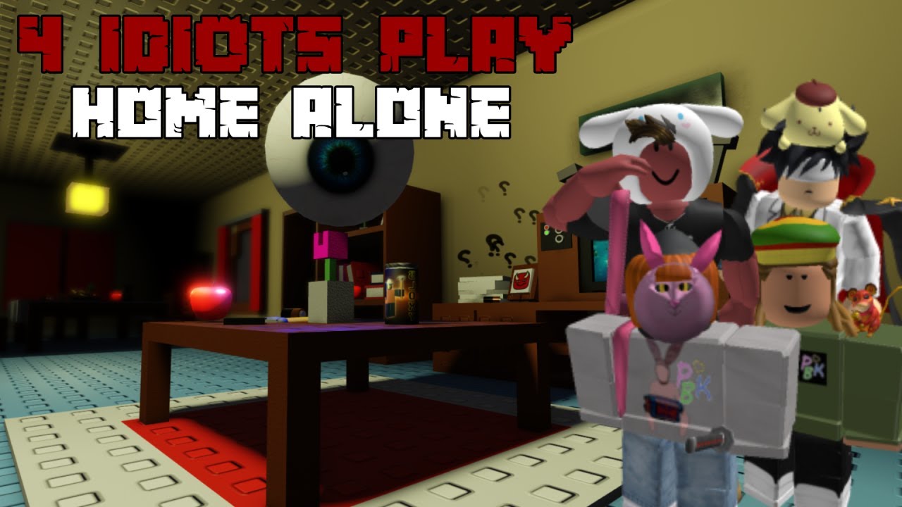 4 Idiots Left Home Alone | Roblox Home Alone