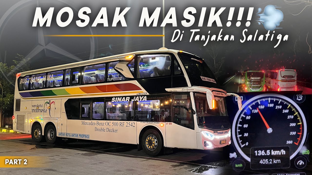 SENSASI NGEBUT DARI BUS DOUBLE DECKER, COCOK BUAT KEJAR WAKTU 💨 | Trip Report Bus Sinar Jaya 27DD #2