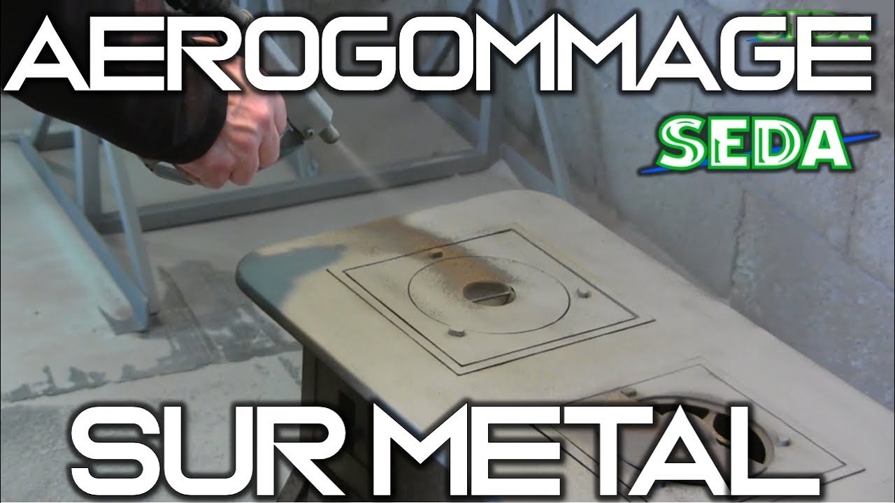 Aérogommage sur métal : décapage d'acier et nettoyage de pièces métalliques