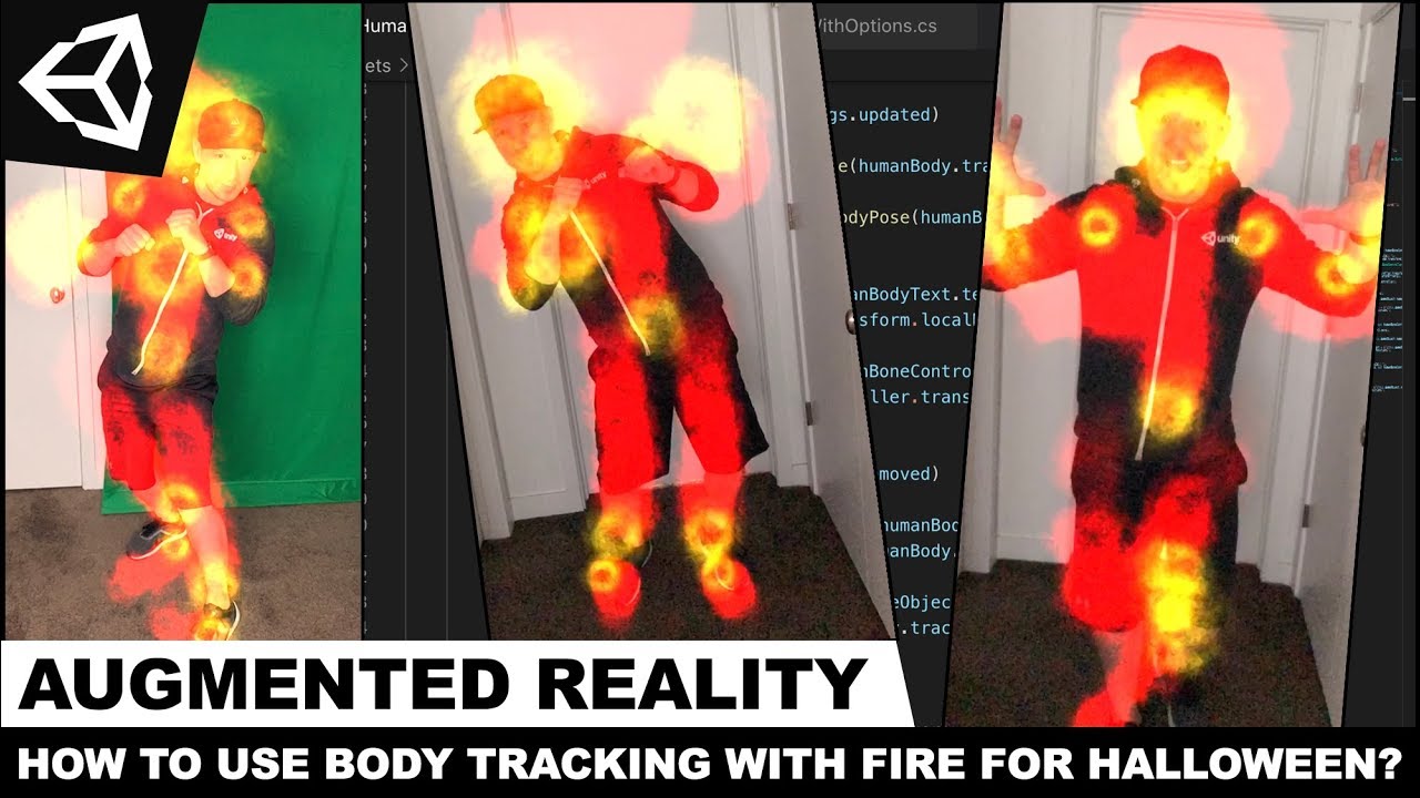 Unity3d with AR Foundation - How to Use Body Tracking With Fire For Halloween?