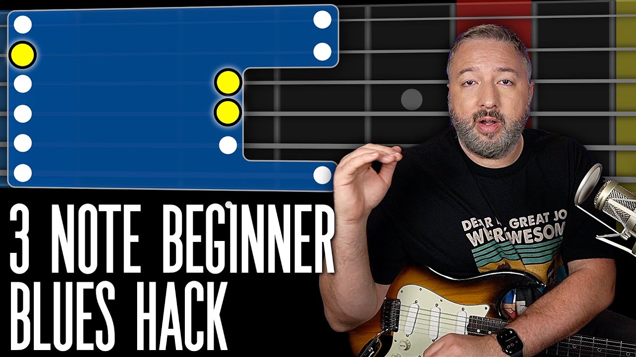 3 Note Beginner Blues Hack | Where To End Your Licks In Box 1.