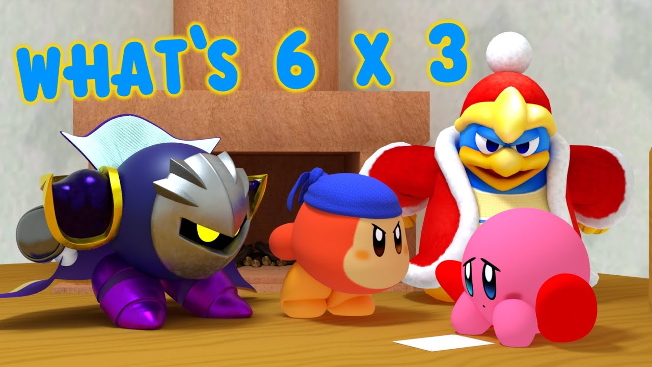 WHAT'S 6 x 3?! (Kirby 3D Animation)