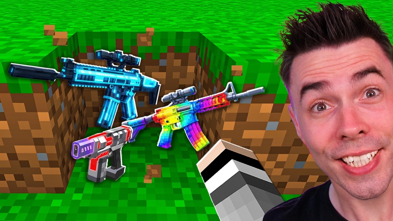 MINECRAFT ale z BLOK&Oacute;W WYPADAJĄ SUPER BRONIE!