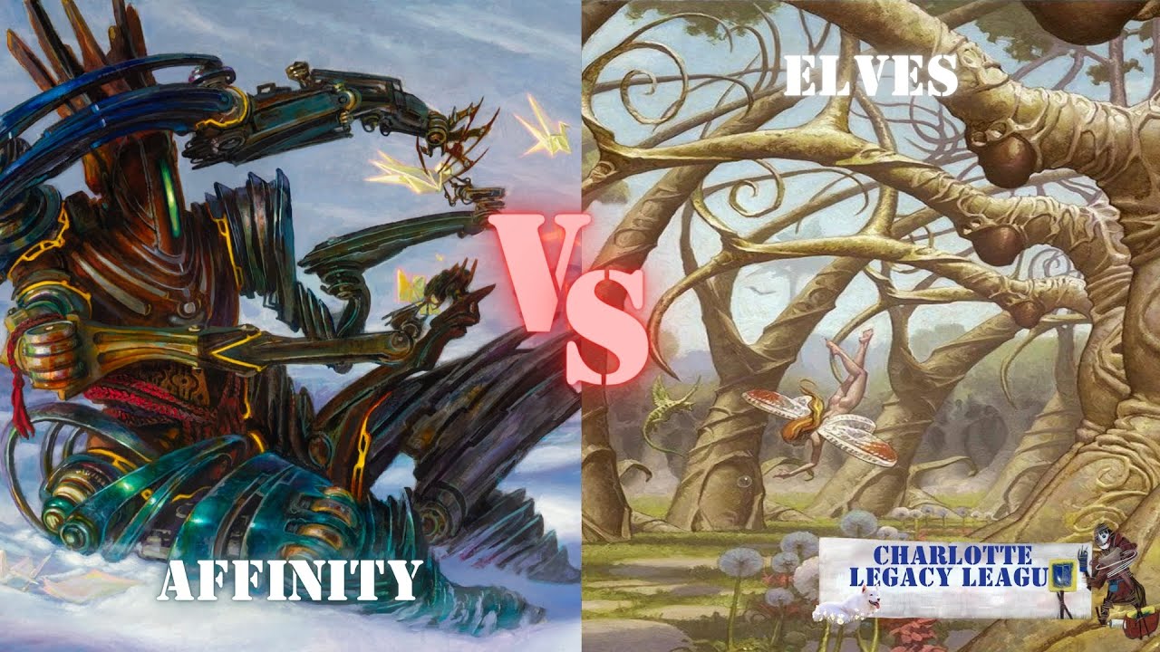 Legacy MTG Affinity Vs Elves Season 4 Week 4 No Audio, My bad.