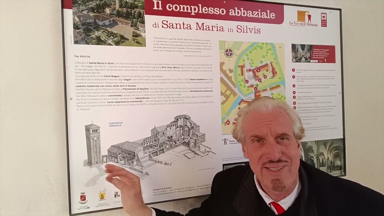 Il complesso abbaziale di S  Maria in Sivis a Sesto al Reghena spiegato dal prof. FABIO DOTTA