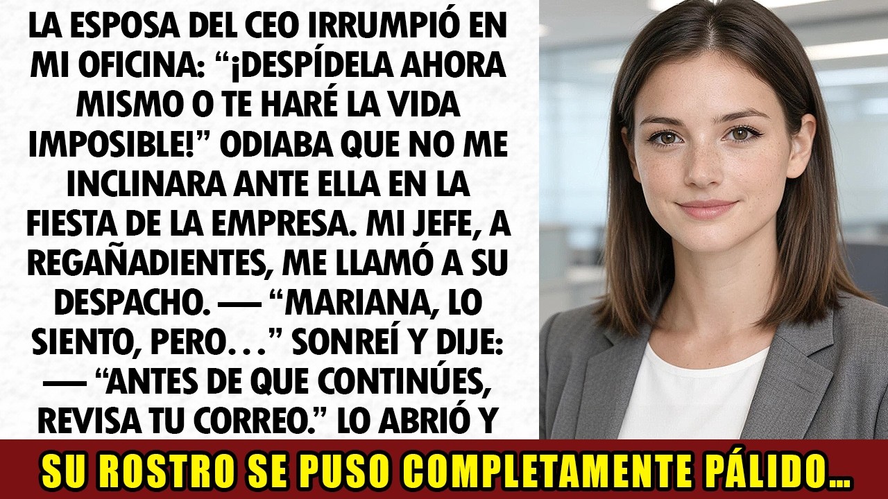 La esposa del CEO exigió que me despidieran por “faltarle el respeto”… entonces vio mi…