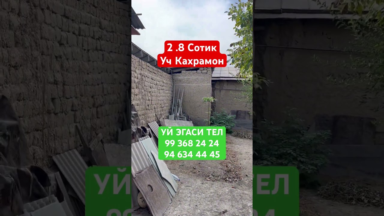 ‼️АРЗОН ХОВЛИ ‼️СРОЧНИ СОТИЛАДИ ‼️УЙ ЕГАСИ ТЕЛ 99 368 24 24 #uylar #rek #arzonuylar
