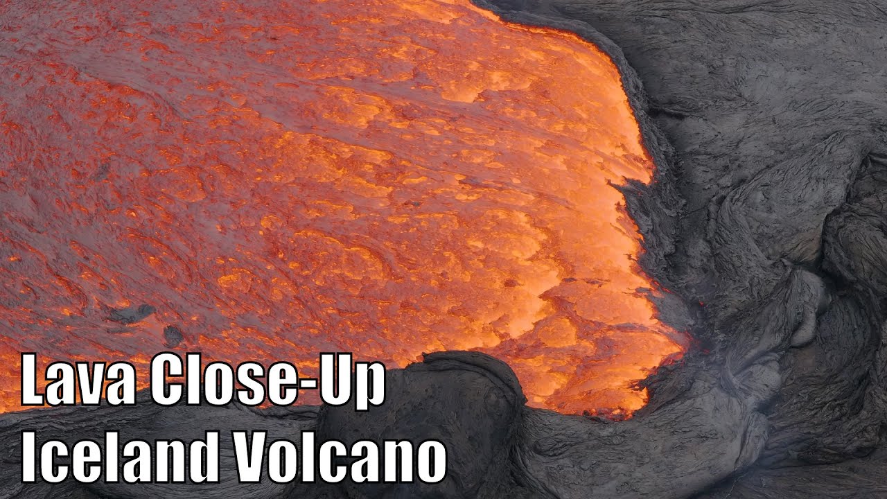 Lava Close-Up by Drone