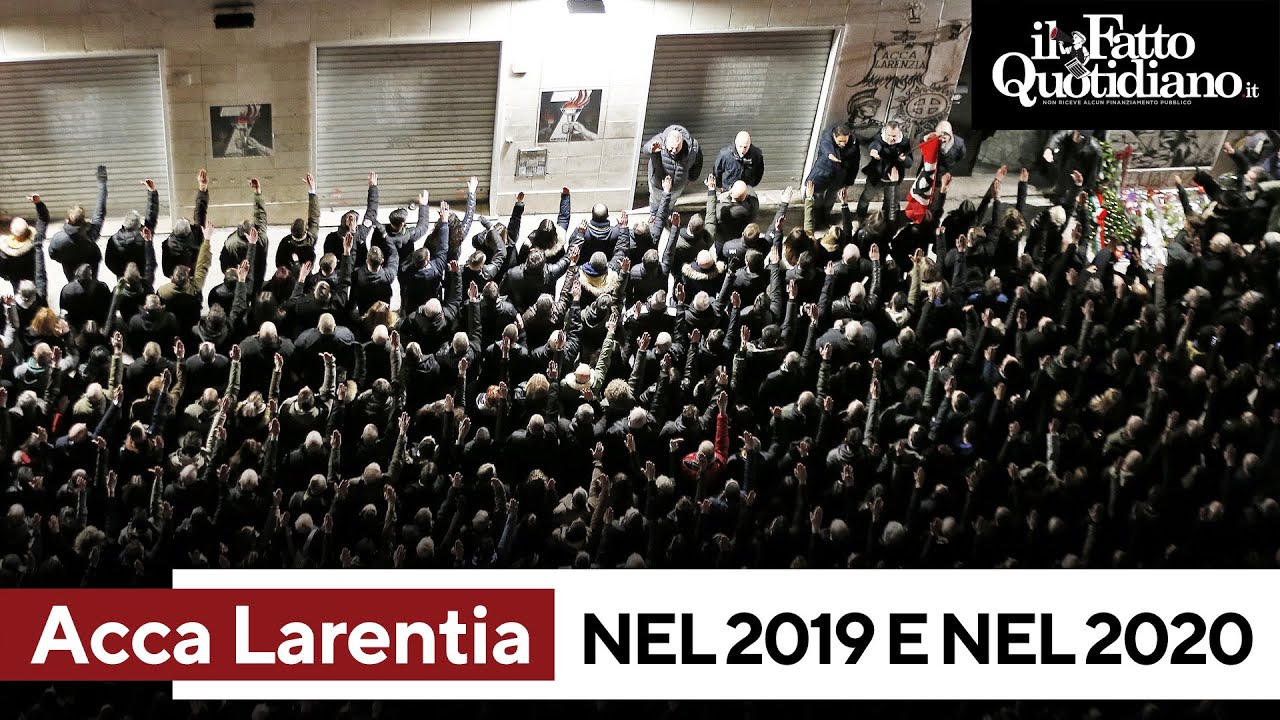 Saluti romani ad Acca Larentia, non è la prima volta: le immagini del 2019 e del 2020