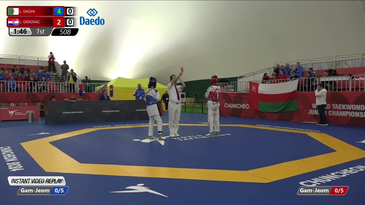 508 Round of 32 Women  49kg ALG L  SAIGHI CRO L  GRAOVAC