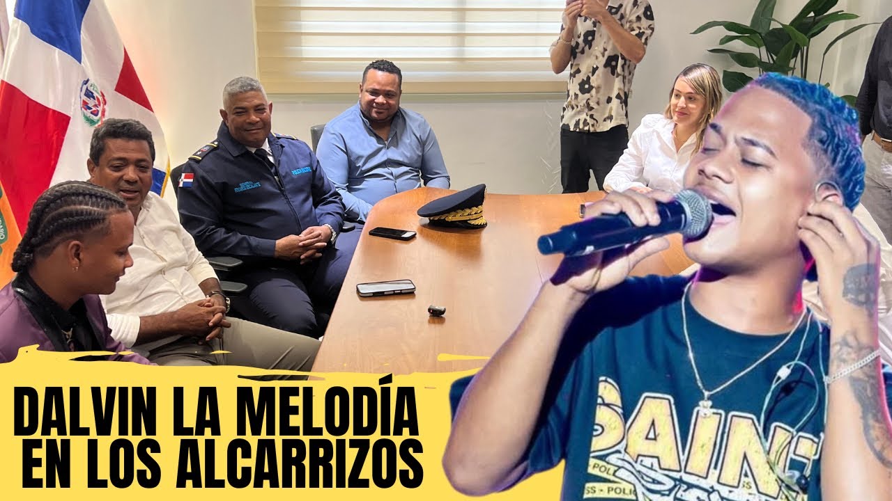 JUNIOR SANTOS Recibe a DALVIN LA MELODÍA En el ayuntamiento Los Alcarrizos 