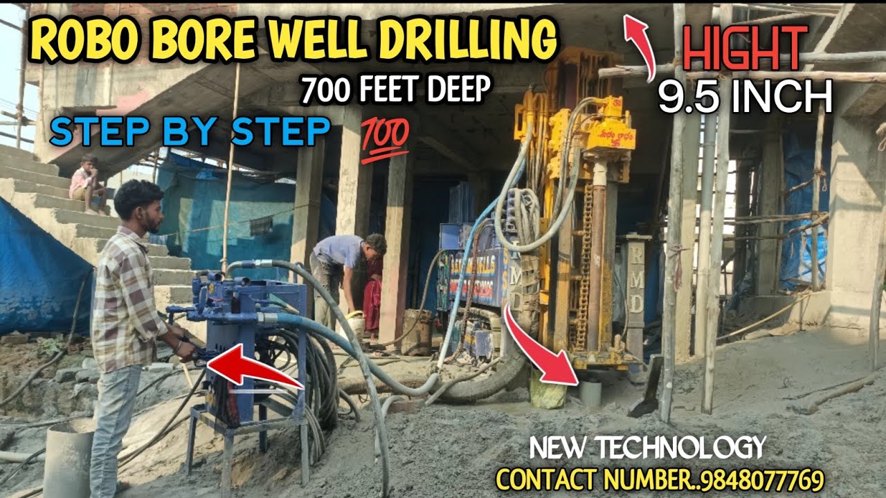 Robo Bore Well Drilling | 700 Feet Amazing Water 💦 | Amazing Bore Well Drilling Step By Step 💯🙏