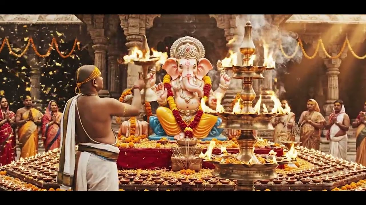GANESHA  MANTRA || Ganesh Mantra | Traditional Lyrics  | Powerful Devotional Chant