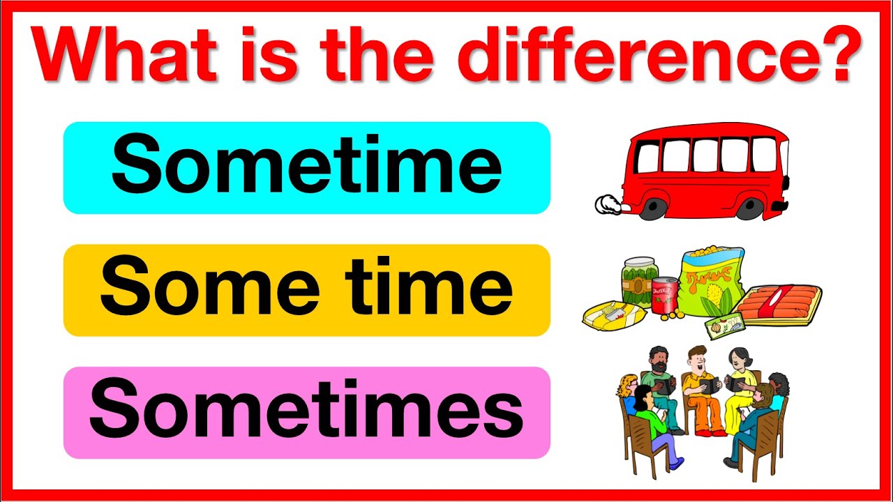 Sometime, Some time & Sometimes 🤔 | Learn the difference | Vocabulary lesson with examples