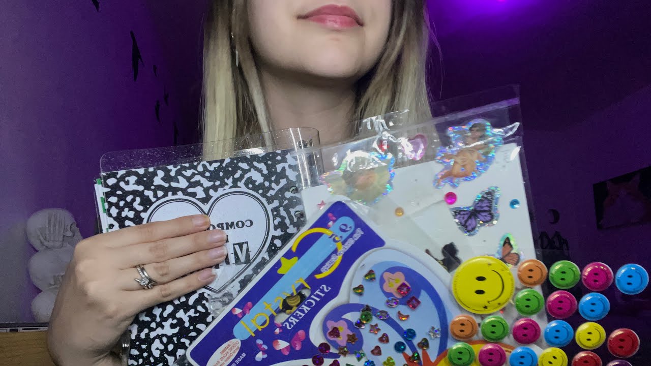 ASMR-Sonidos de papelería RELAJANTES. Armo mi agenda💗 #asmrenespañol #sonidosrelajantes #asmrvideo