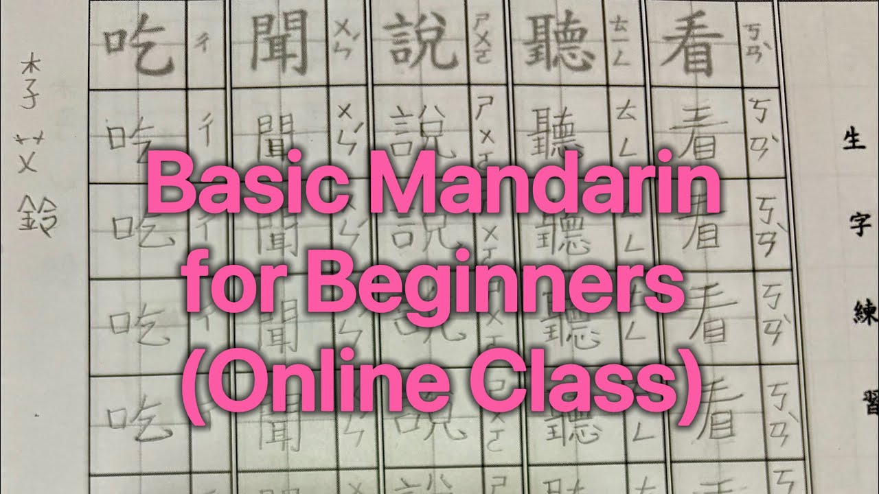 Mandarin Online Class for Beginners