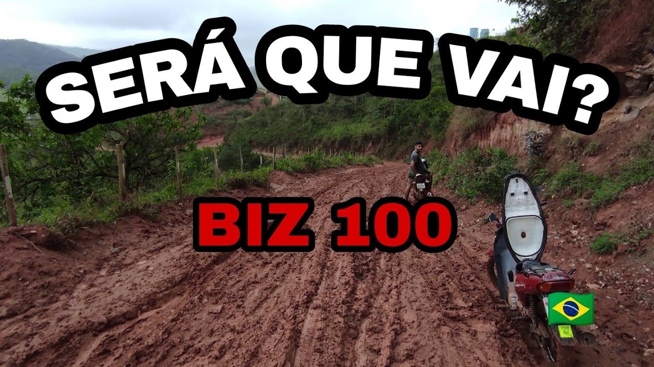 A melhor lama com a Honda Biz!! Honda Biz na roça #5