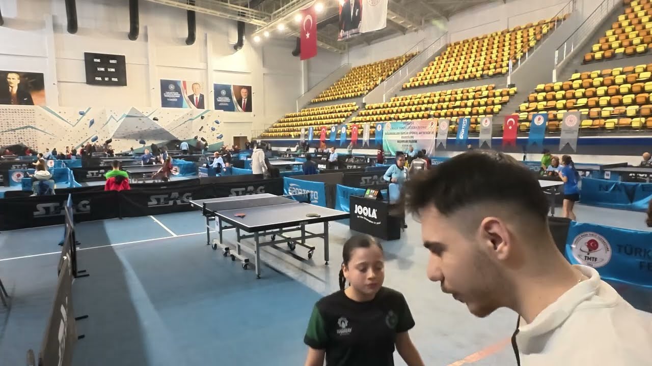 Gizem Çiğil (ADN) - Burcu Al (KON) Küçükler Seçme Türkiye Şampiyonası Grup Maçı #sports #tabletennis